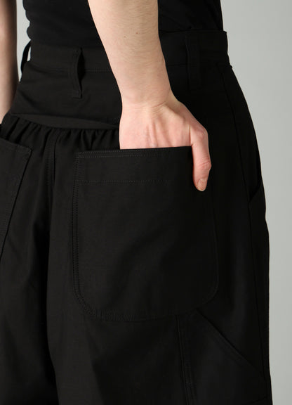 MILITARY BACKSIDE SATIN PAINTER SHORT PANTS