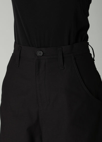 MILITARY BACKSIDE SATIN PAINTER SHORT PANTS