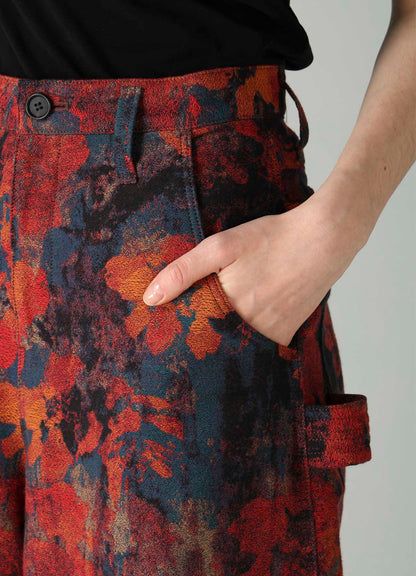 JQ REDXBLUE PAINTER SHORT PANTS