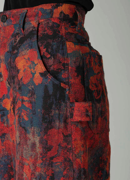 JQ REDXBLUE PAINTER SHORT PANTS