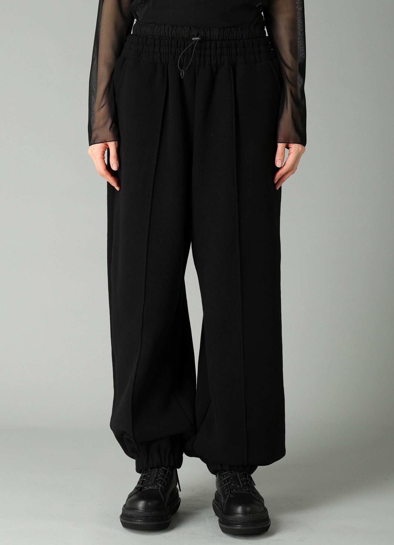 BRUSHED FRENCH TERRY DOUBLE WAIST SWEAT PANTS – THE SHOP YOHJI
