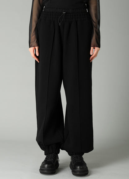 BRUSHED FRENCH TERRY DOUBLE WAIST SWEAT PANTS