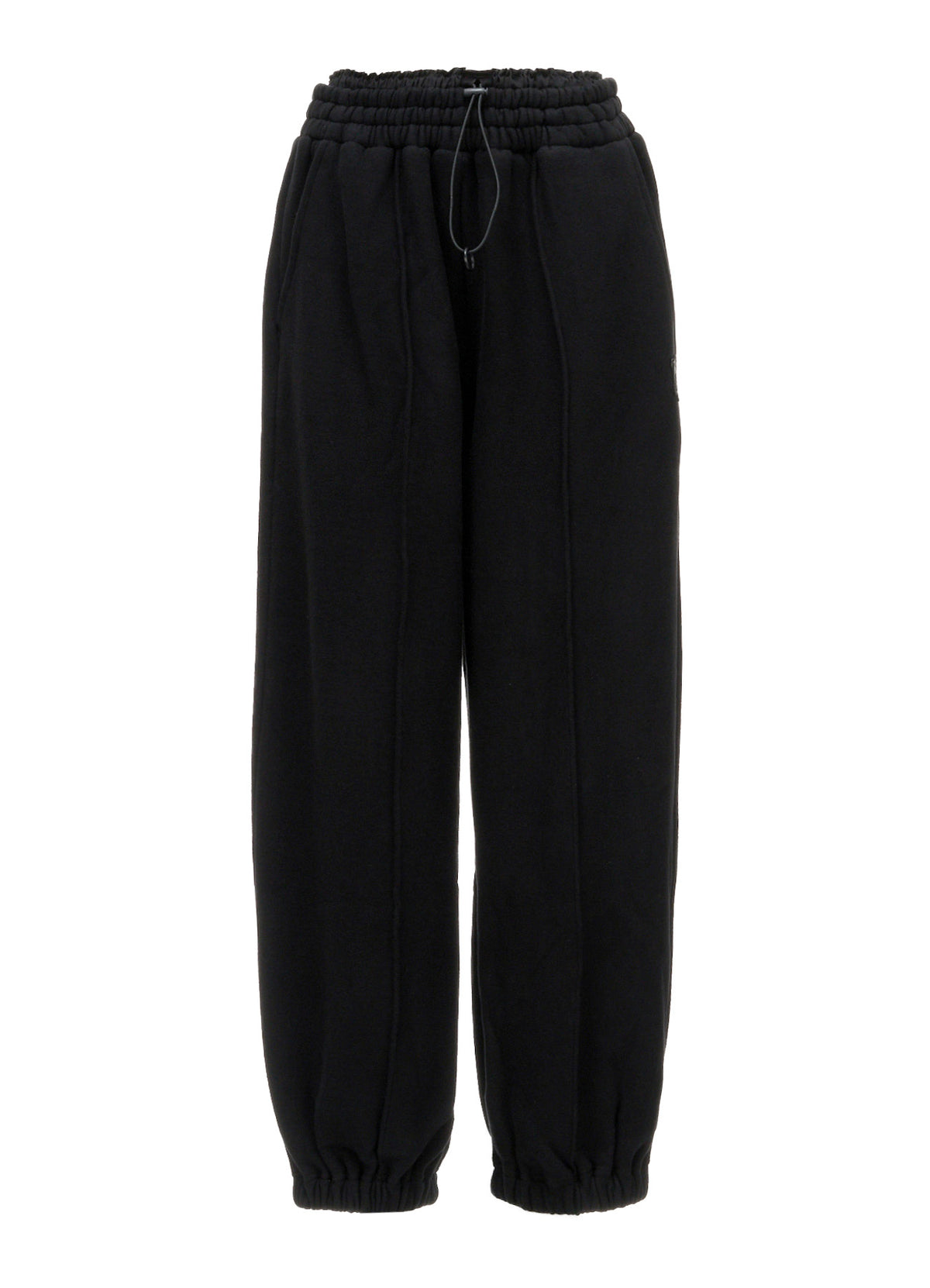BRUSHED FRENCH TERRY DOUBLE WAIST SWEAT PANTS