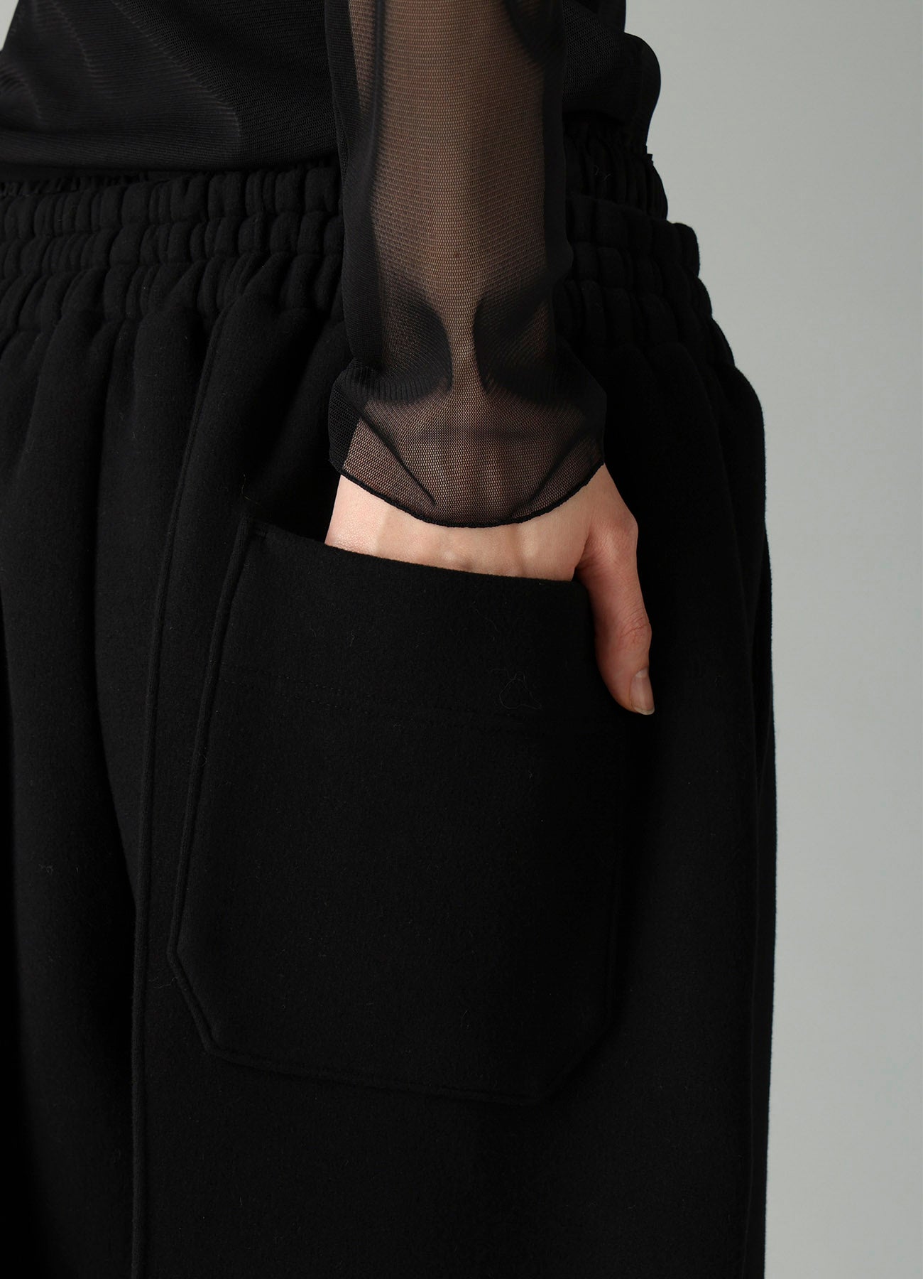 BRUSHED FRENCH TERRY DOUBLE WAIST SWEAT PANTS – THE SHOP YOHJI