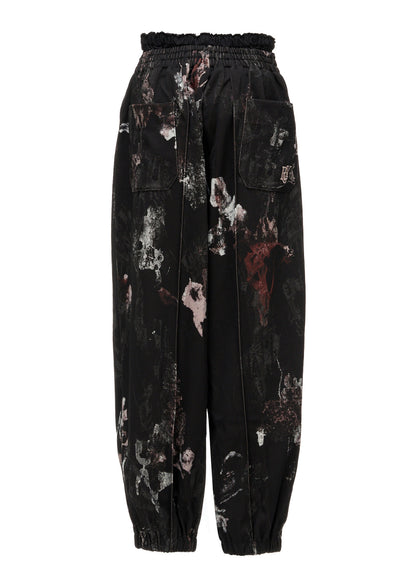 LACE FLOWER PT DOUBLE WAIST SWEAT PANTS