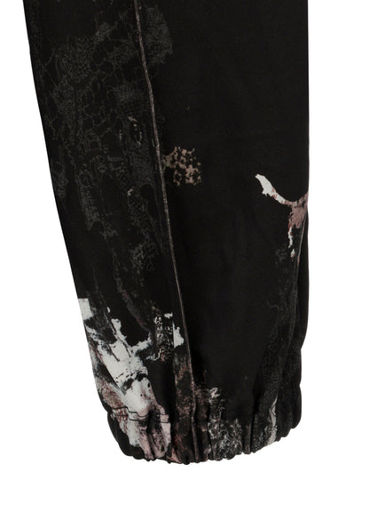 LACE FLOWER PT DOUBLE WAIST SWEAT PANTS