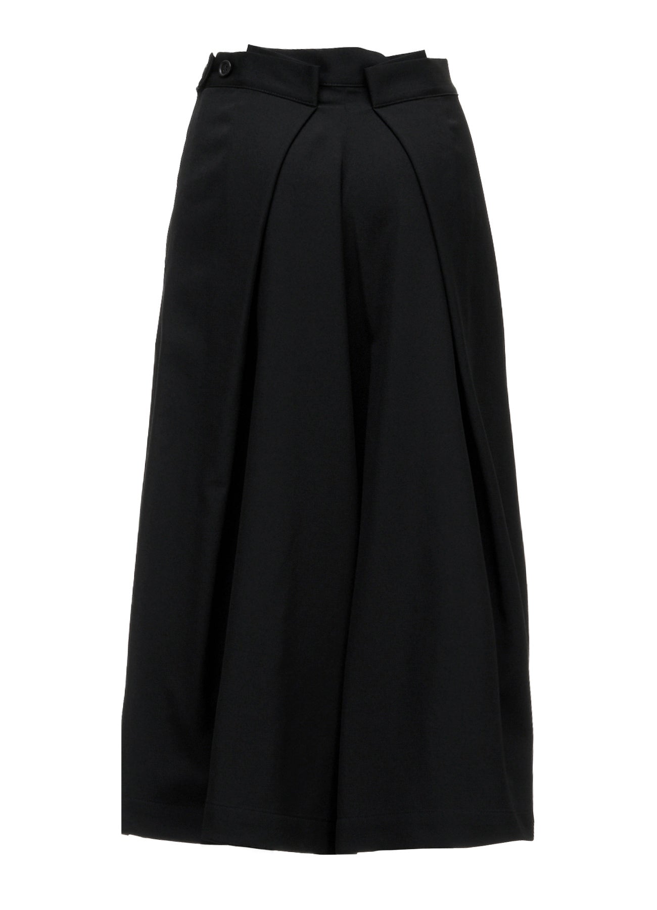 GABARDINE RANDOM TUCK DETAIL PANTS