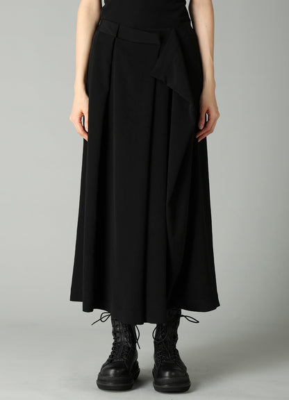 Ta/Pe CREPE DE CHINE RANDOM TUCK DETAIL PANTS