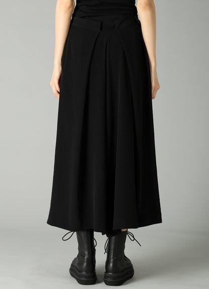 Ta/Pe CREPE DE CHINE RANDOM TUCK DETAIL PANTS