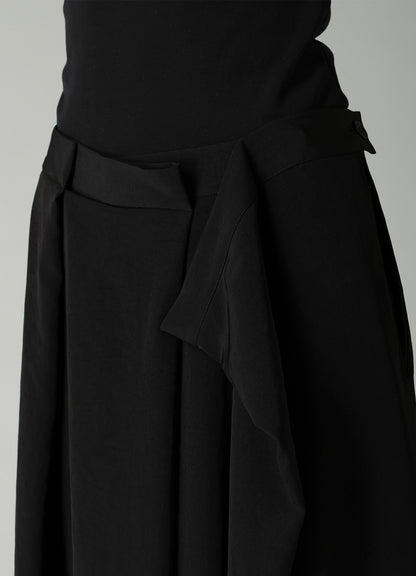 Ta/Pe CREPE DE CHINE RANDOM TUCK DETAIL PANTS