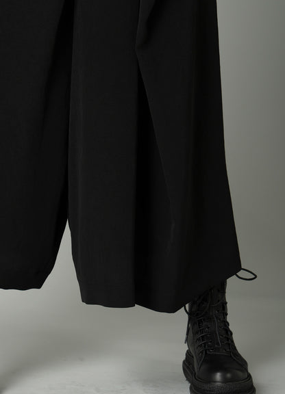 Ta/Pe CREPE DE CHINE RANDOM TUCK DETAIL PANTS