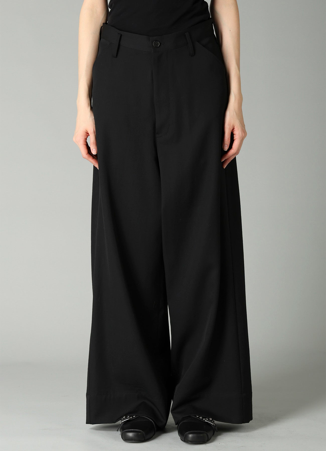 パンツ 96aw Yohji Yamamoto Gabardine Slacks GABARDINE MAXI WIDE PANTS – THE SHOP YOHJI YAMAMOTO