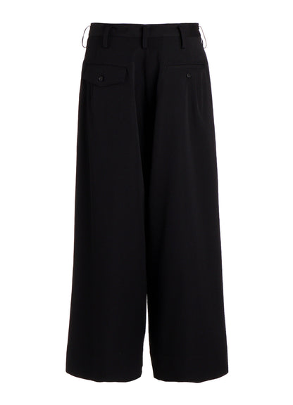 GABARDINE MAXI WIDE PANTS