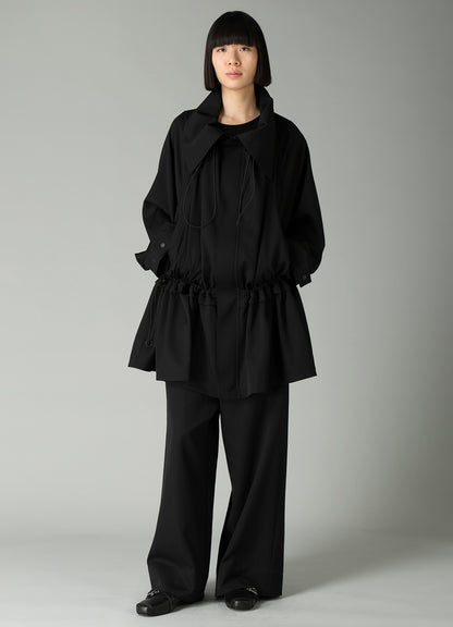 GABARDINE MAXI WIDE PANTS