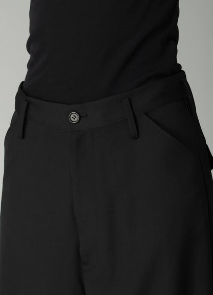 GABARDINE MAXI WIDE PANTS