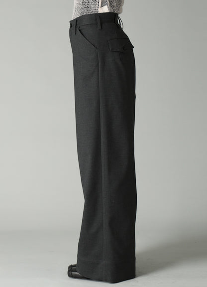 E/Ry TWILL MAXI WIDE PANTS
