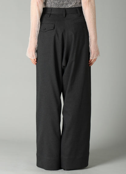E/Ry TWILL MAXI WIDE PANTS