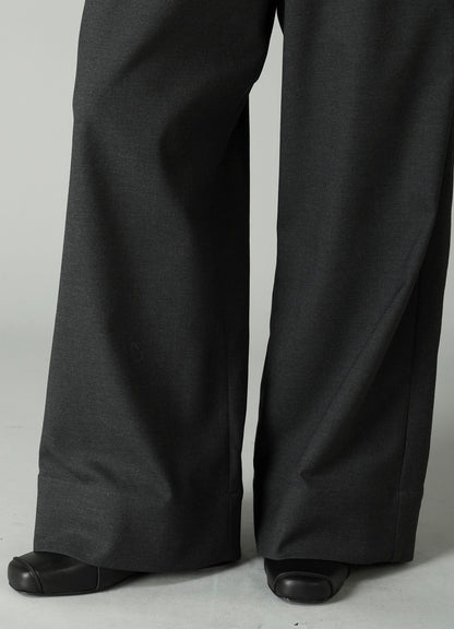 E/Ry TWILL MAXI WIDE PANTS