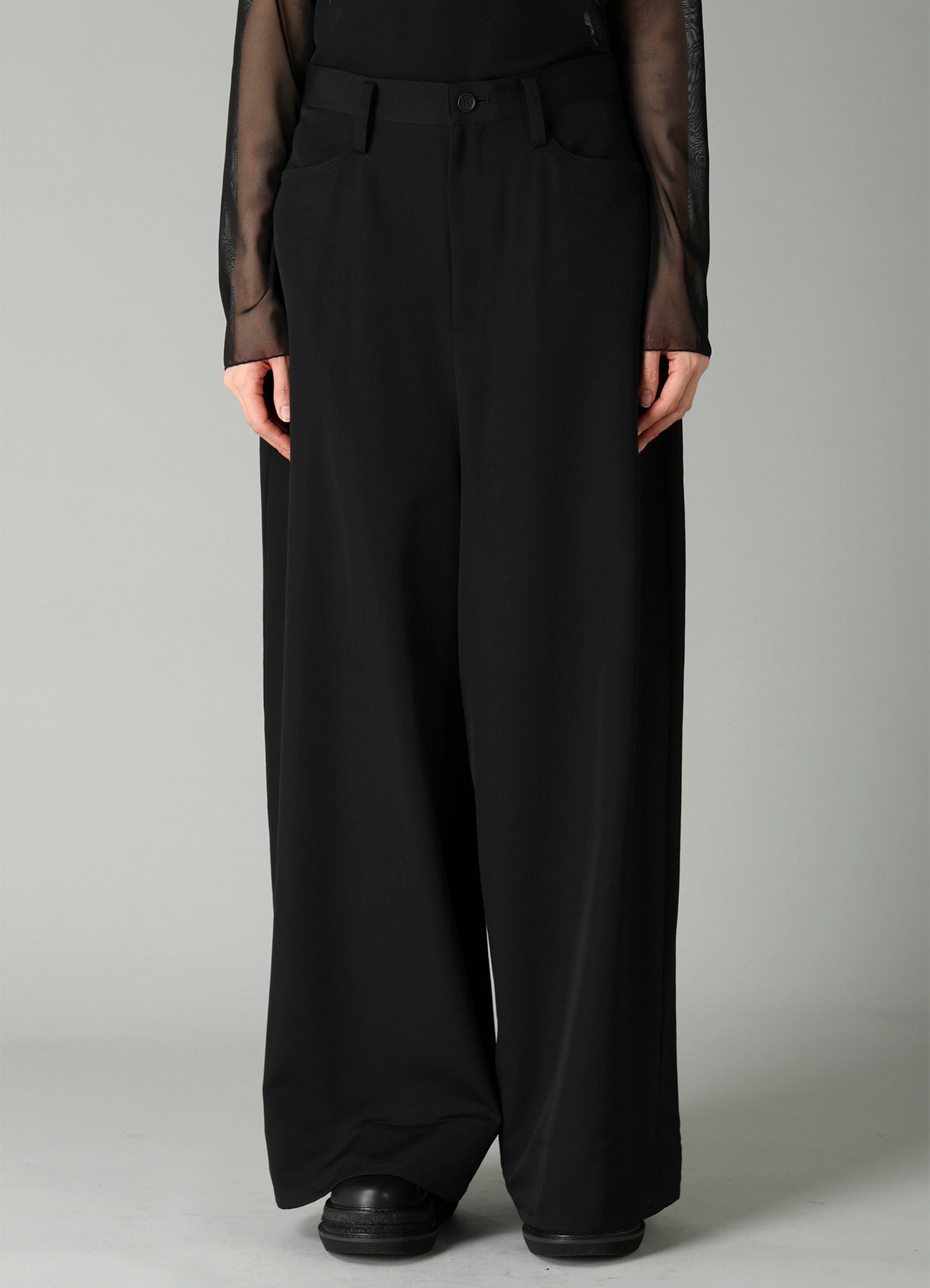 GABARDINE BACKSIDE TUCK BAGGY PANTS – THE SHOP YOHJI YAMAMOTO