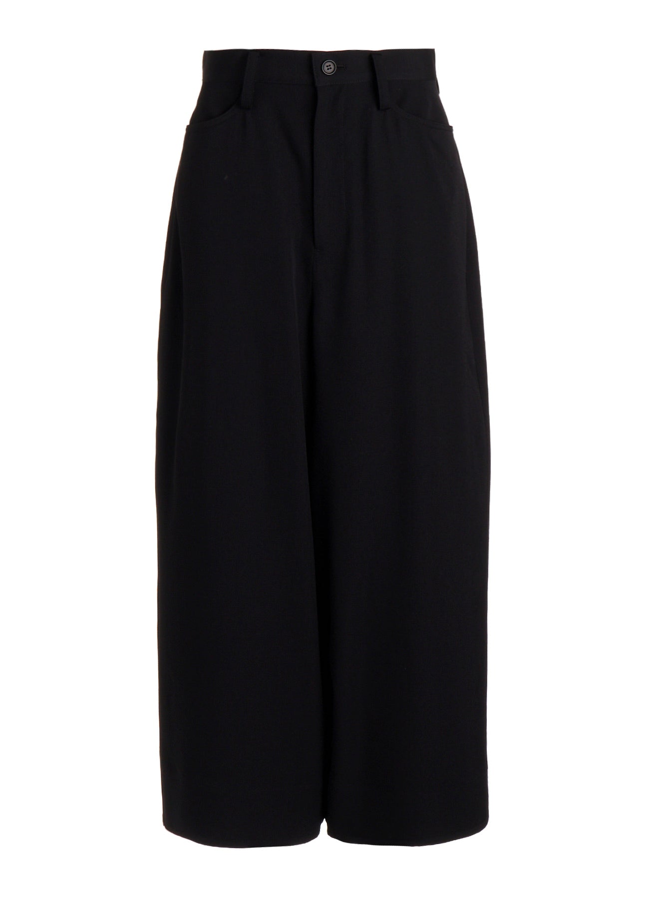 GABARDINE BACKSIDE TUCK BAGGY PANTS