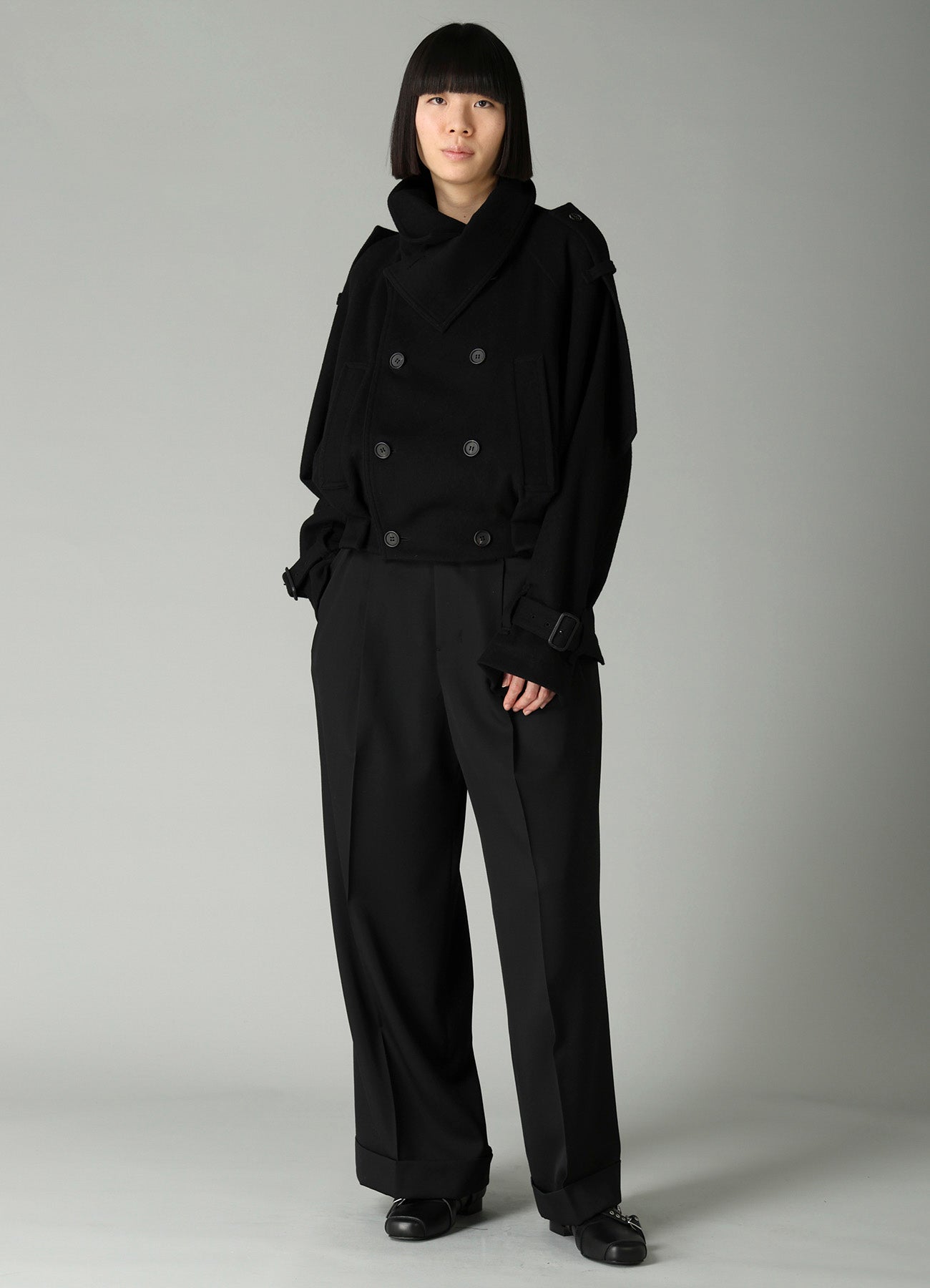 GABARDINE 2 TUCKS BAGGY PANTS – THE SHOP YOHJI YAMAMOTO