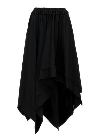 GABARDINE ASYMMETRIC MOVING SKIRT