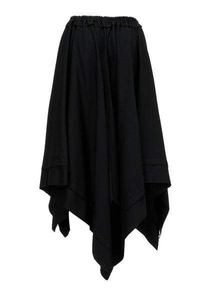 GABARDINE ASYMMETRIC MOVING SKIRT