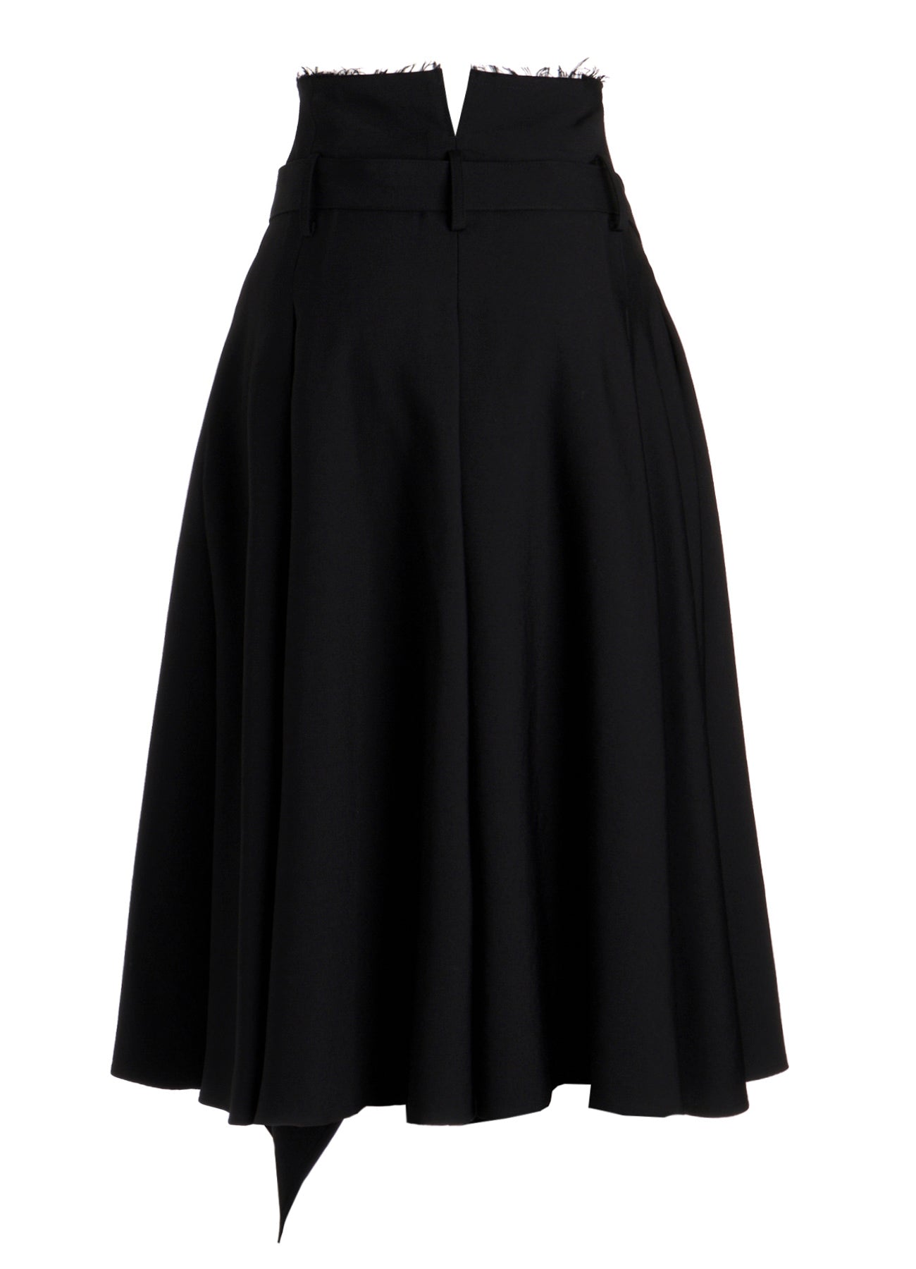 GABARDINE TUCK&DRAPE WRAP SKIRT