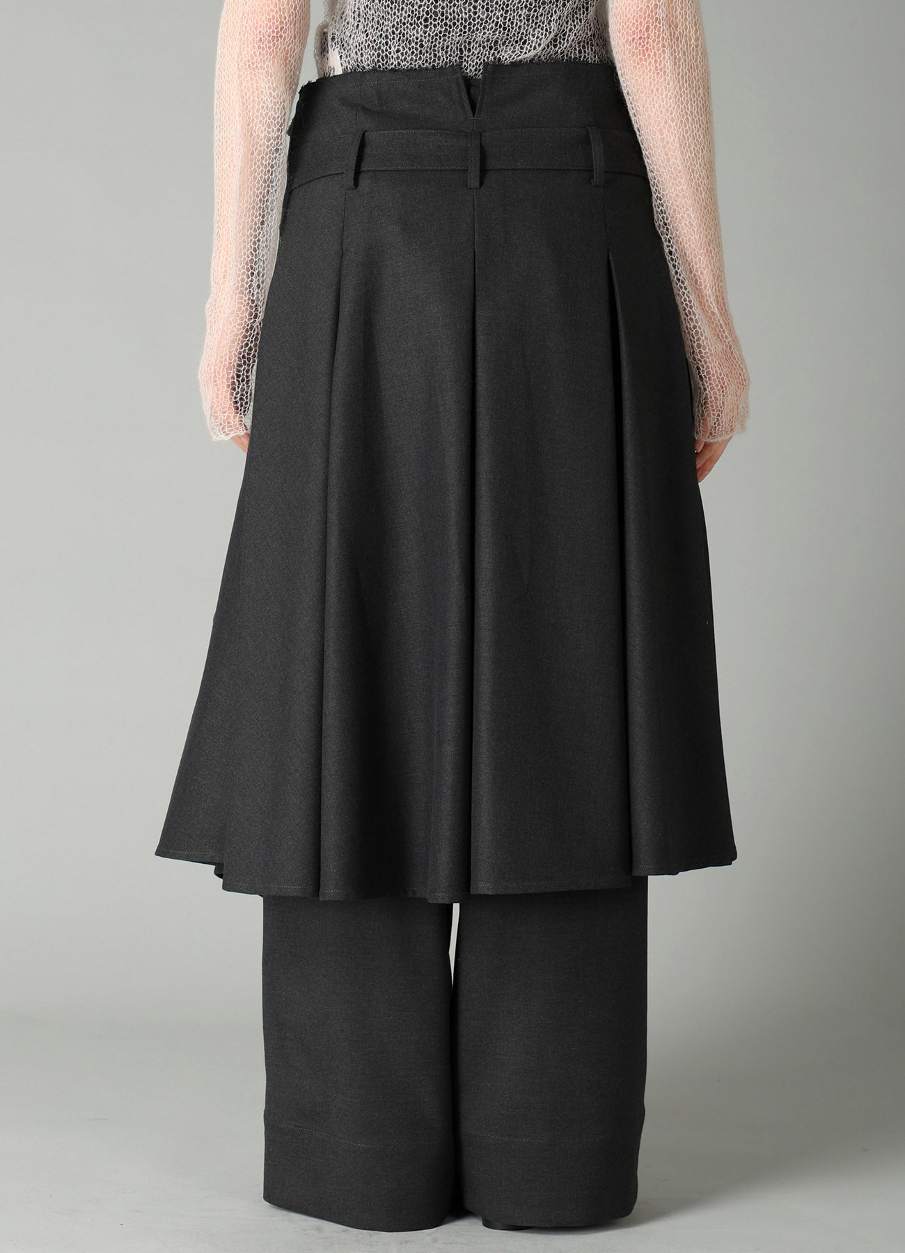E/Ry TWILL TUCK&DRAPE WRAP SKIRT
