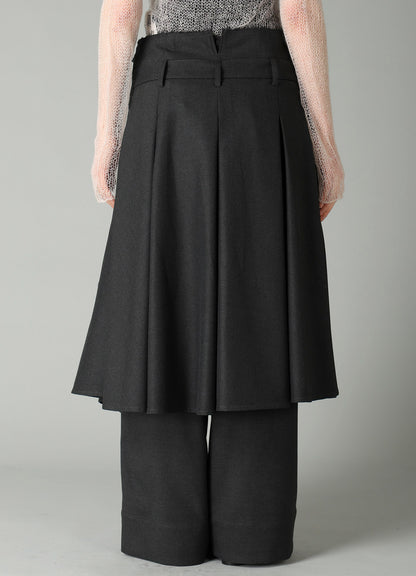 E/Ry TWILL TUCK&DRAPE WRAP SKIRT