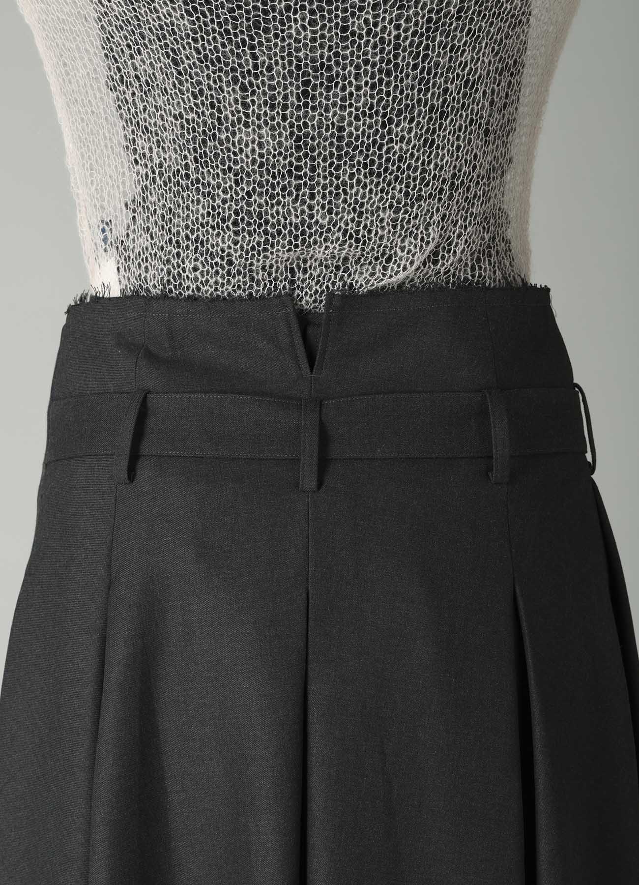 E/Ry TWILL TUCK&DRAPE WRAP SKIRT