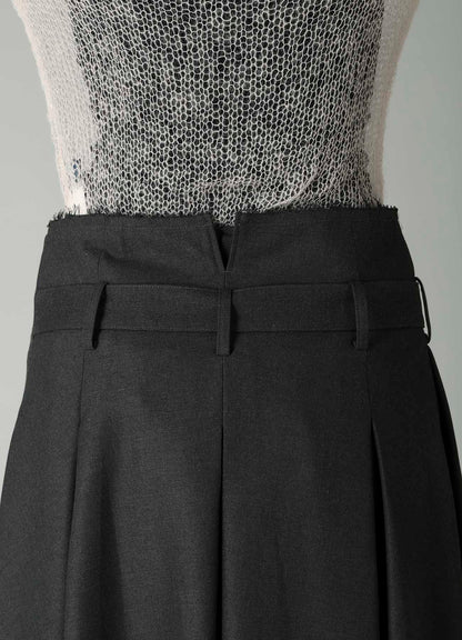 E/Ry TWILL TUCK&DRAPE WRAP SKIRT