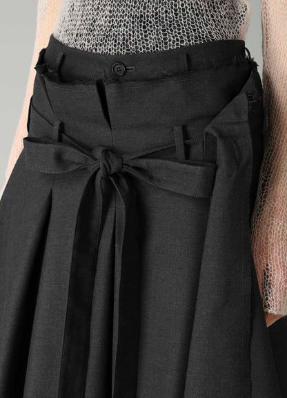 E/Ry TWILL TUCK&DRAPE WRAP SKIRT