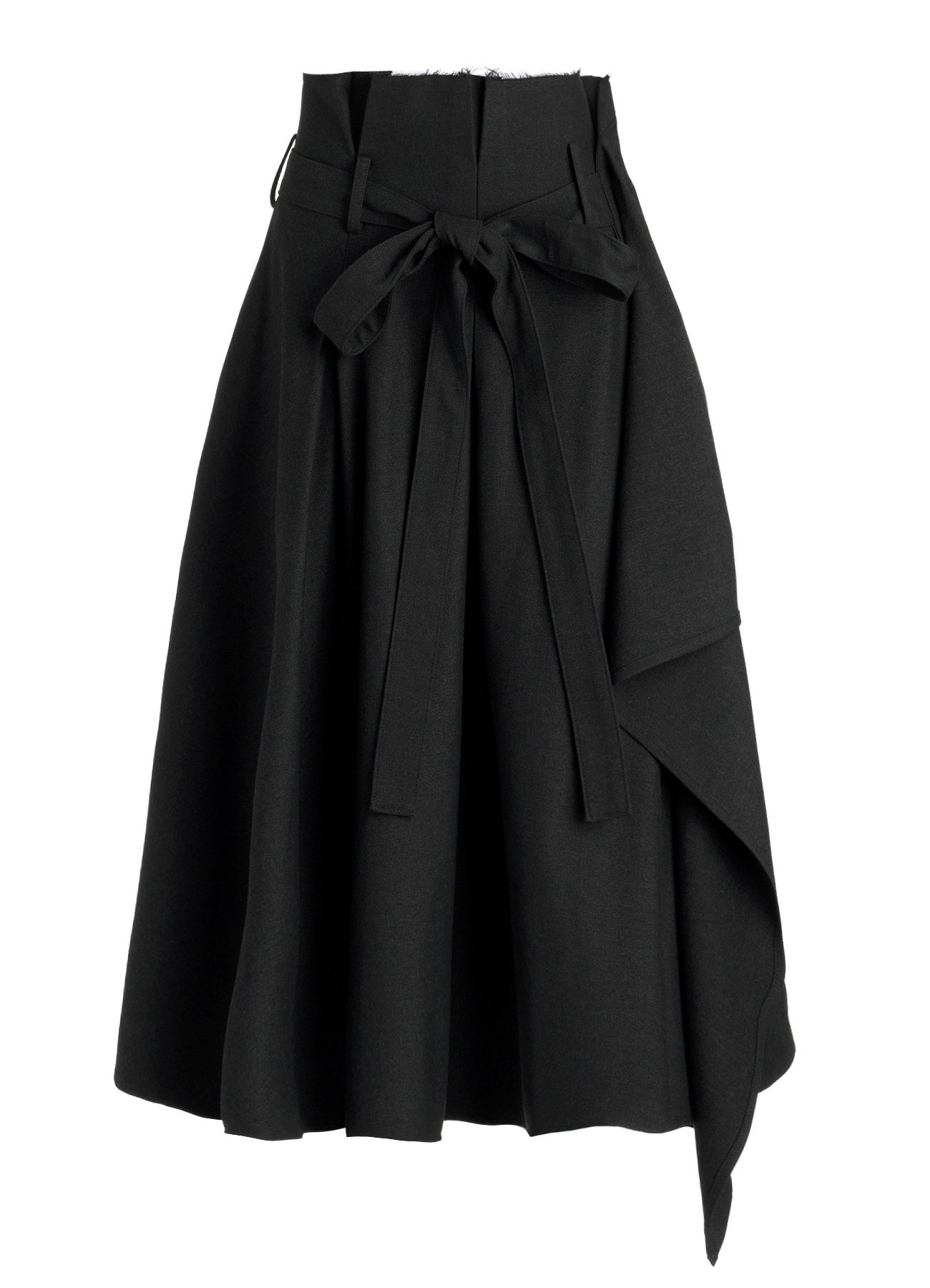 E/Ry TWILL TUCK&DRAPE WRAP SKIRT