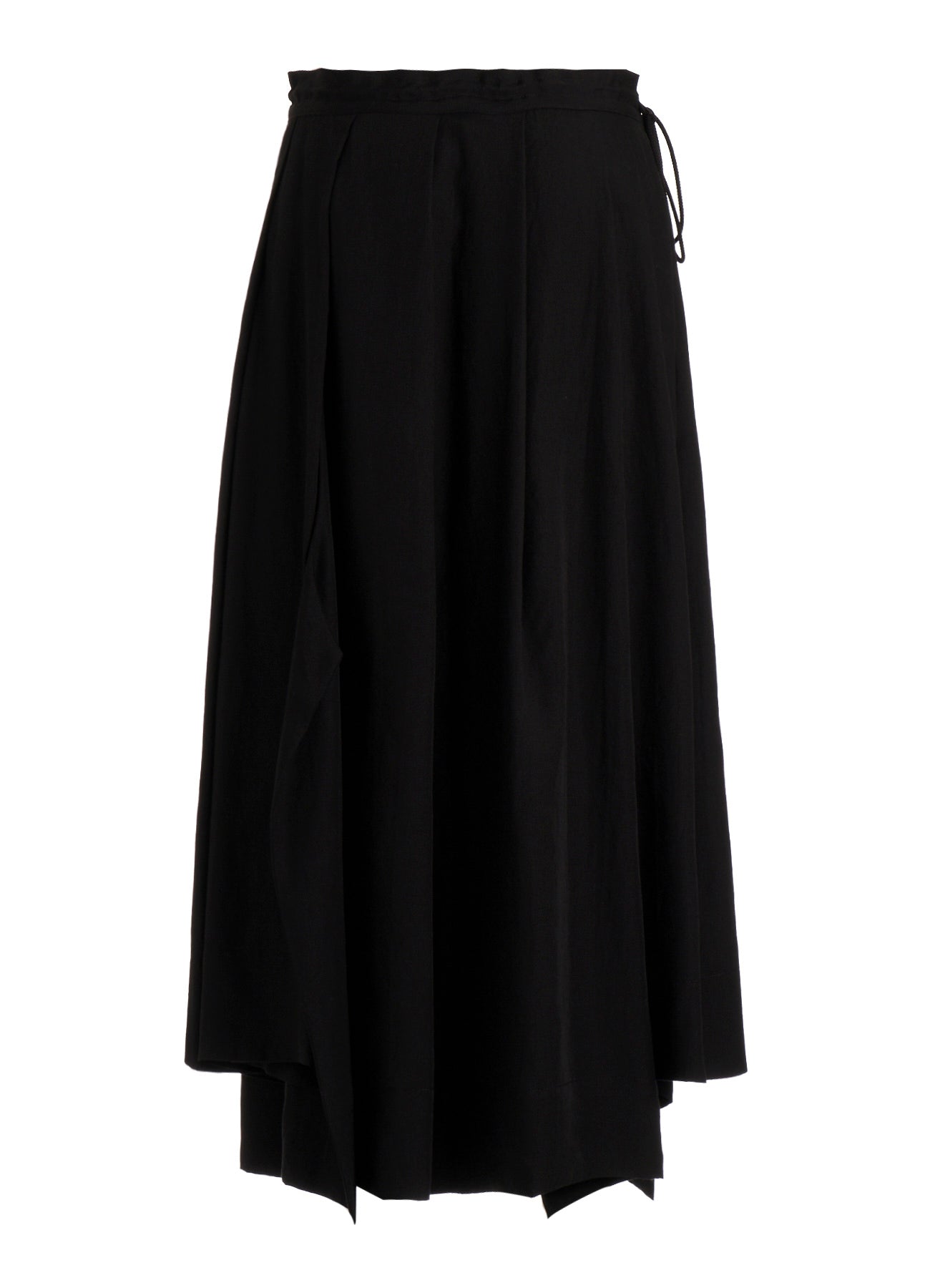 CELLULOSE POPLIN UNBALANCED TUCK SKIRT