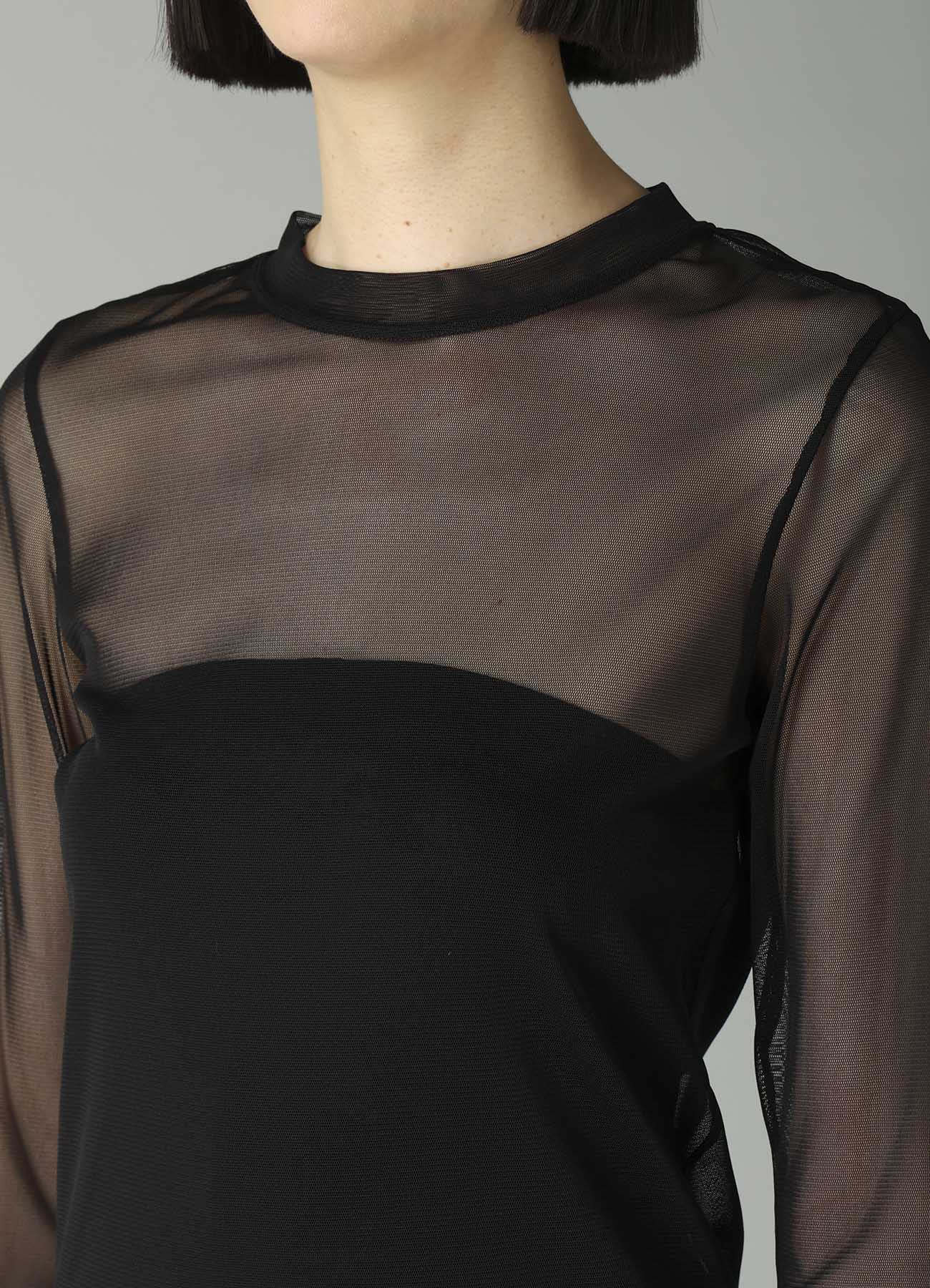 WOOLY TULLE CREWNECK LONG SLV T – THE SHOP YOHJI YAMAMOTO
