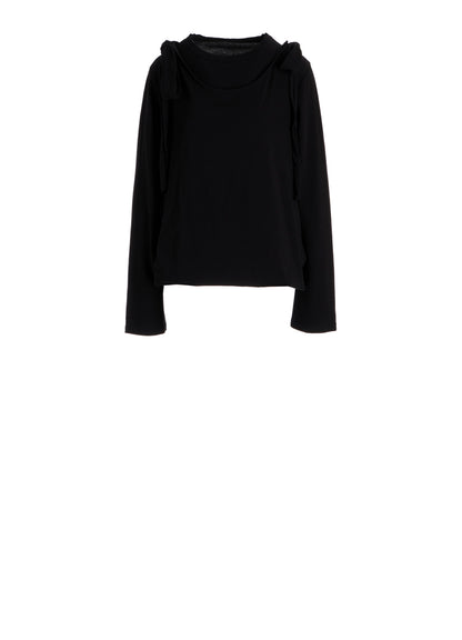 COTTON SINGLE JERSEY STRAP DETAIL T