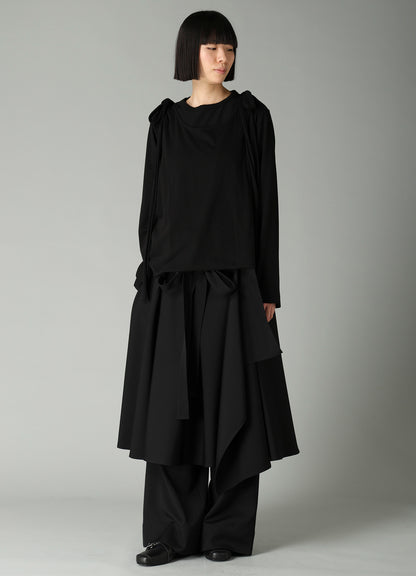 COTTON SINGLE JERSEY STRAP DETAIL T