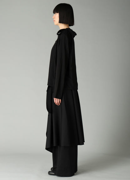 COTTON SINGLE JERSEY STRAP DETAIL T