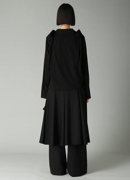 COTTON SINGLE JERSEY STRAP DETAIL T