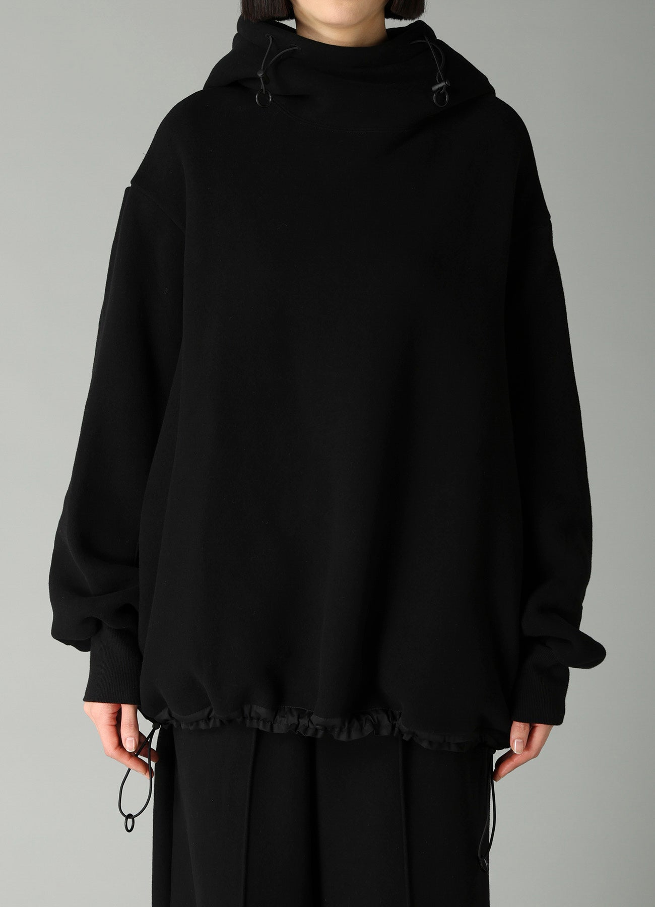 Liy/C BRUSHED FRENCH TERRY PULLOVER HIGHNECK HOODY