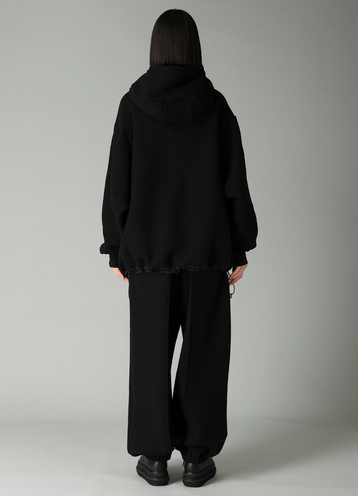 Liy/C BRUSHED FRENCH TERRY PULLOVER HIGHNECK HOODY