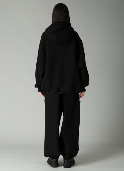 Liy/C BRUSHED FRENCH TERRY PULLOVER HIGHNECK HOODY