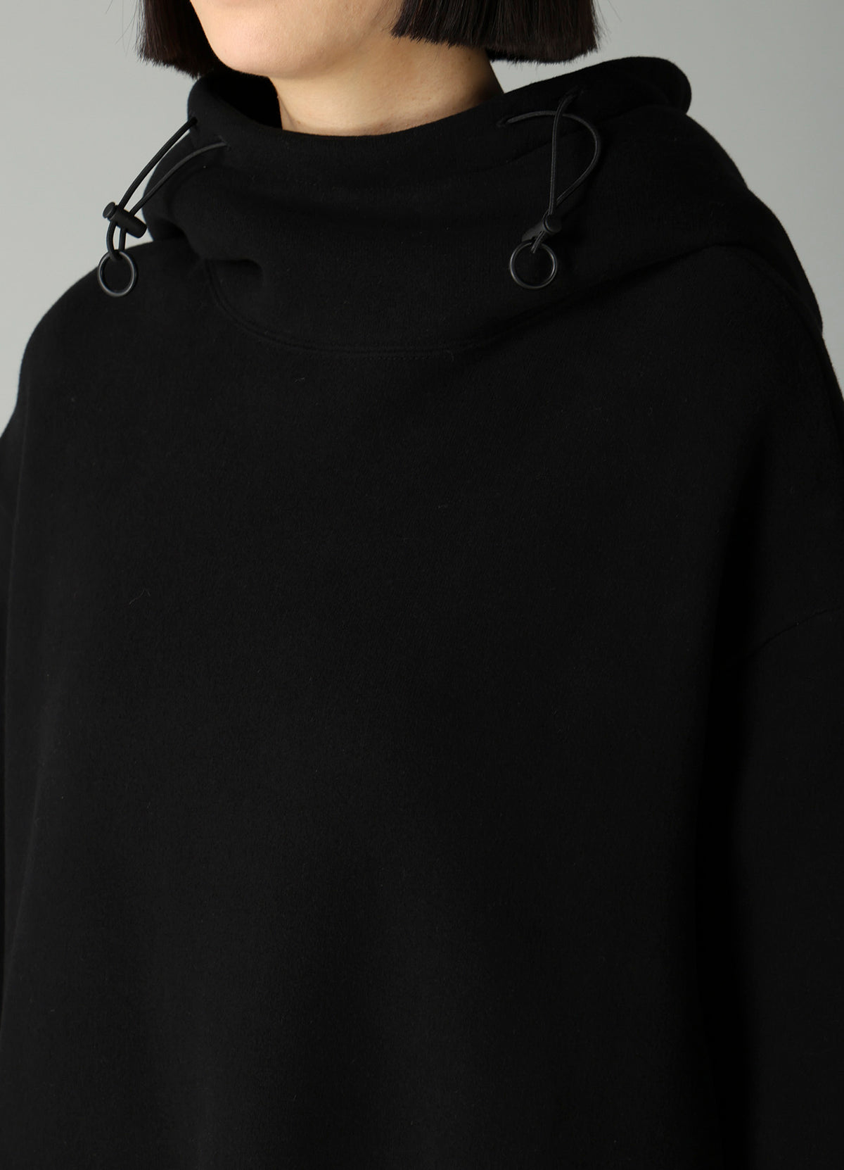 Liy/C BRUSHED FRENCH TERRY PULLOVER HIGHNECK HOODY
