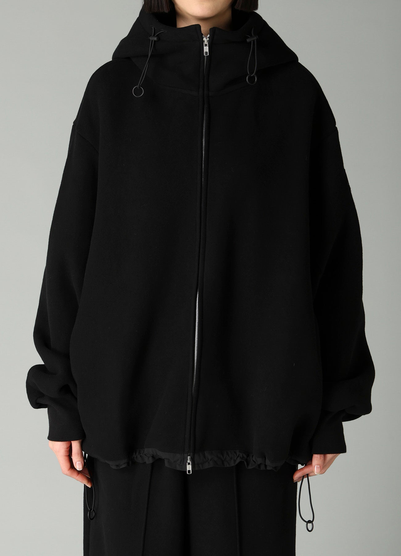 Liy/C BRUSHED FRENCH TERRY HIGHNECK HOODY