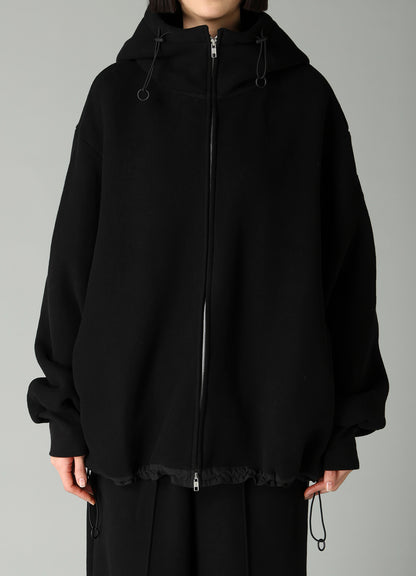 Liy/C BRUSHED FRENCH TERRY HIGHNECK HOODY