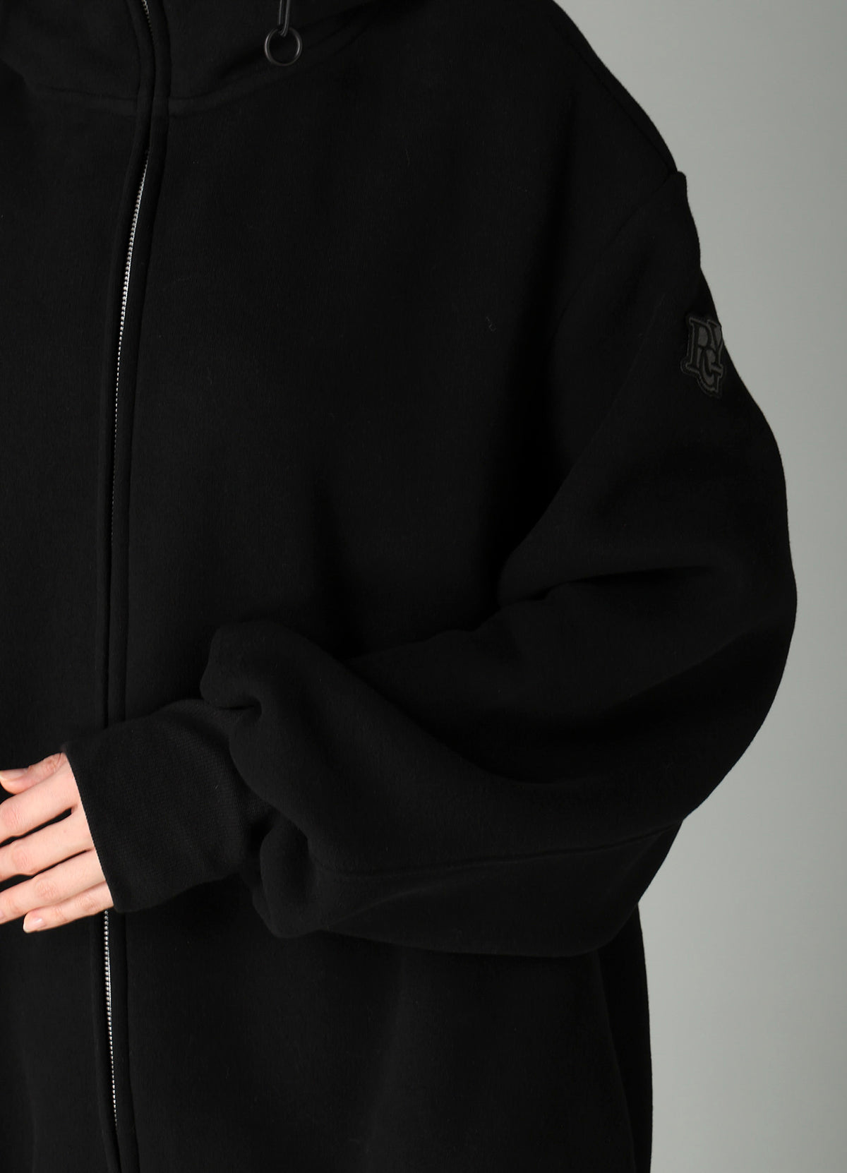 Liy/C BRUSHED FRENCH TERRY HIGHNECK HOODY