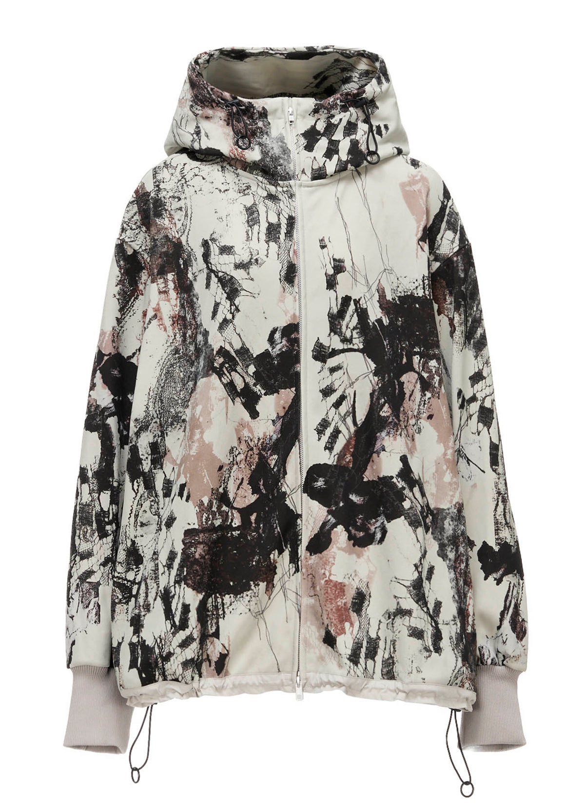LACE FLOWER PT HIGHNECK HOODY