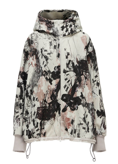 LACE FLOWER PT HIGHNECK HOODY