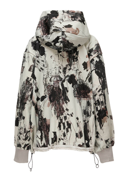 LACE FLOWER PT HIGHNECK HOODY